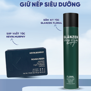 Combo Giữ nếp siêu dưỡng Sáp Kevin Murphy + Gôm Glanzen Floral